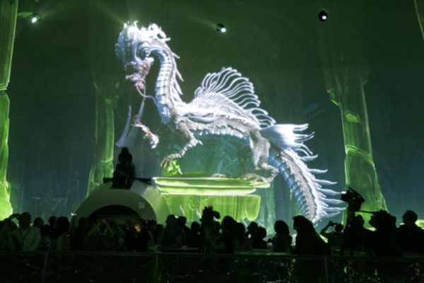 新濠天地天幕，上演立體動感視聽節(jié)目《龍騰》